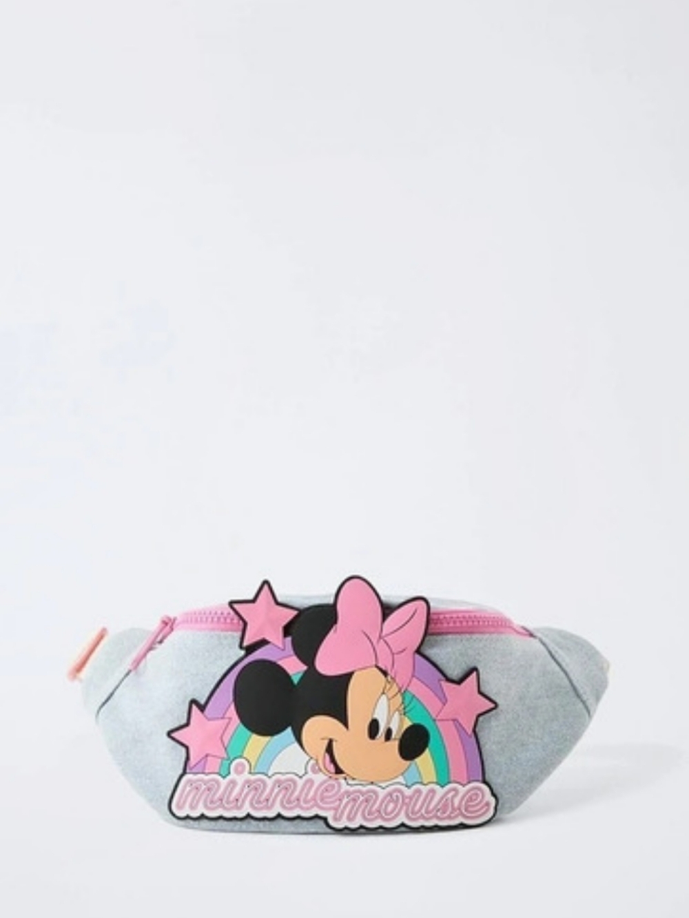 Disney Minnie Mouse Denim Belt Bag Blue & Pink